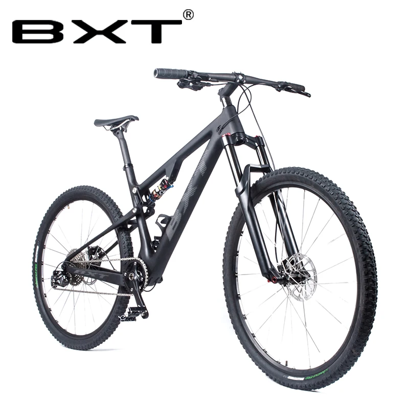 BXT 29er Full Suspension Mountain Bicycle T800 Carbon MTB Bike 11Speed Carbon S/M/L/XL Bike Frame Complete Bike 29*2.1” Wheel