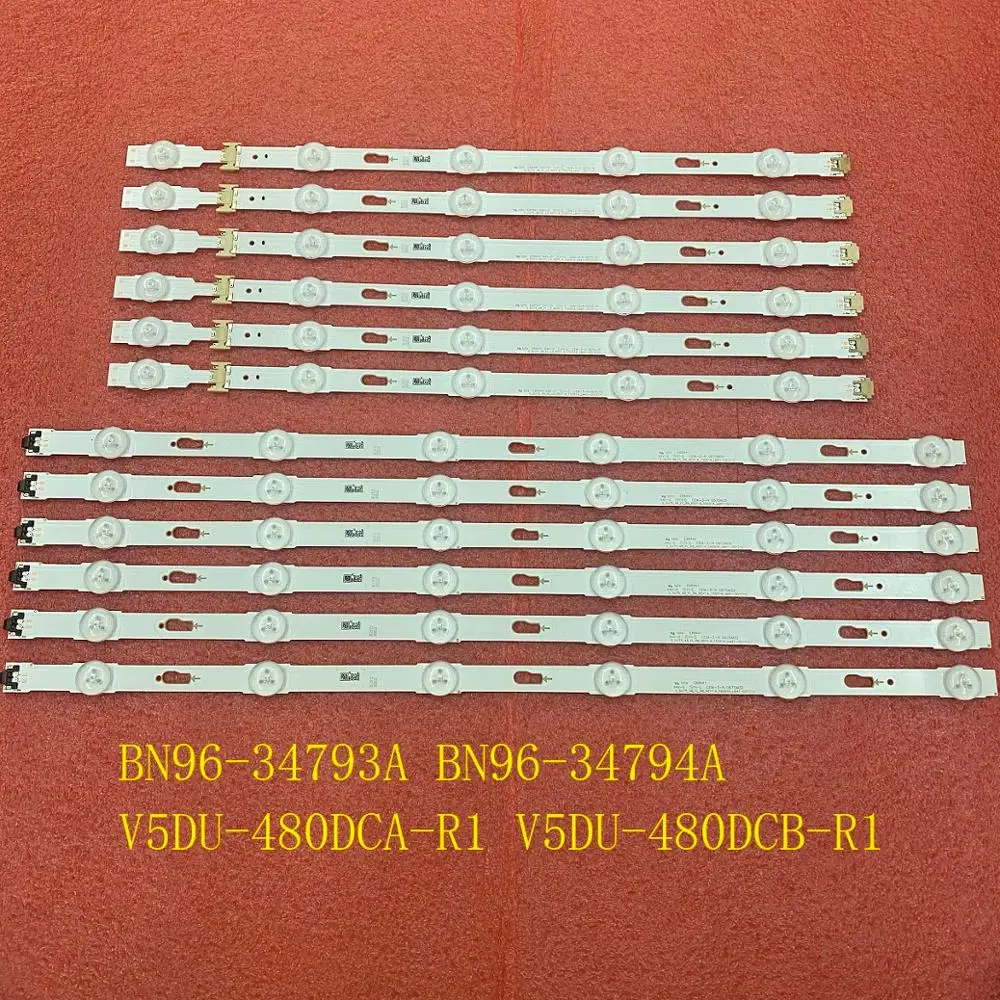 12 шт. светодиодный подсветка полосы для UE48JU6500 UE48KU6400 UE48KU6500 UE48JU6400 UE48JU6000 UE48MU6000 UE48JU6440