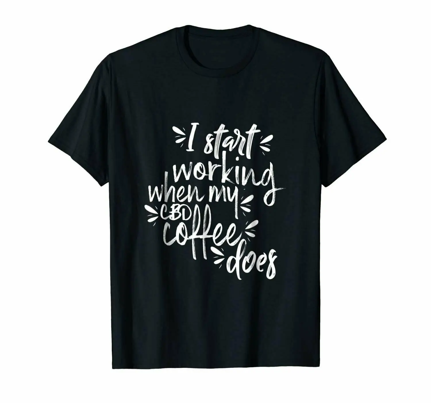 Я хочу пить CBD кофе и слушать рождественскую музыку футболка m xl 2xl 3xl | Мужская