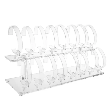 

Hot Fashion Wrist Watch Bracelet Display Rack Stand Holder 1 Set Clear