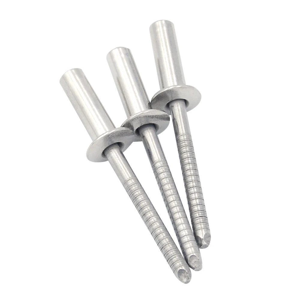 

DIN 15973 100pcs M3.2/M4/M4.8/M6.4 Stainless Steel Round head Closed End Blind Rivet Sealed Hollow Rivets Blind Rivets