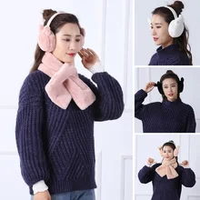 Новые меховые однотонные женские наушники осень-зима теплые и удобные унисекс для катания на лыжах меховые наушники