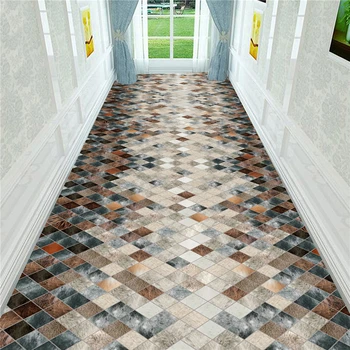 

Modern Simple Indoor Entrance Doormat Nordic Geometric Pattern Kitchen Living Room Carpets Bedside Home Decor Corridor Carpet