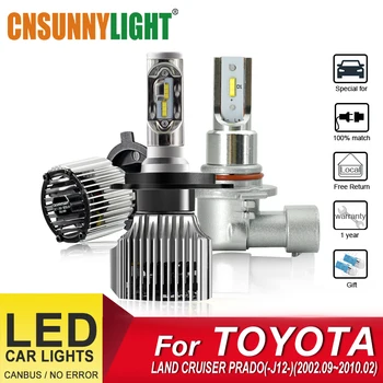 

CNSUNNYLIGHT Car Headlight Bulbs For TOYOTA LAND CRUISER PRADO J12 2002.09-2010.02 Foglamp Bulbs Headlamp LED Lamps Auto Light