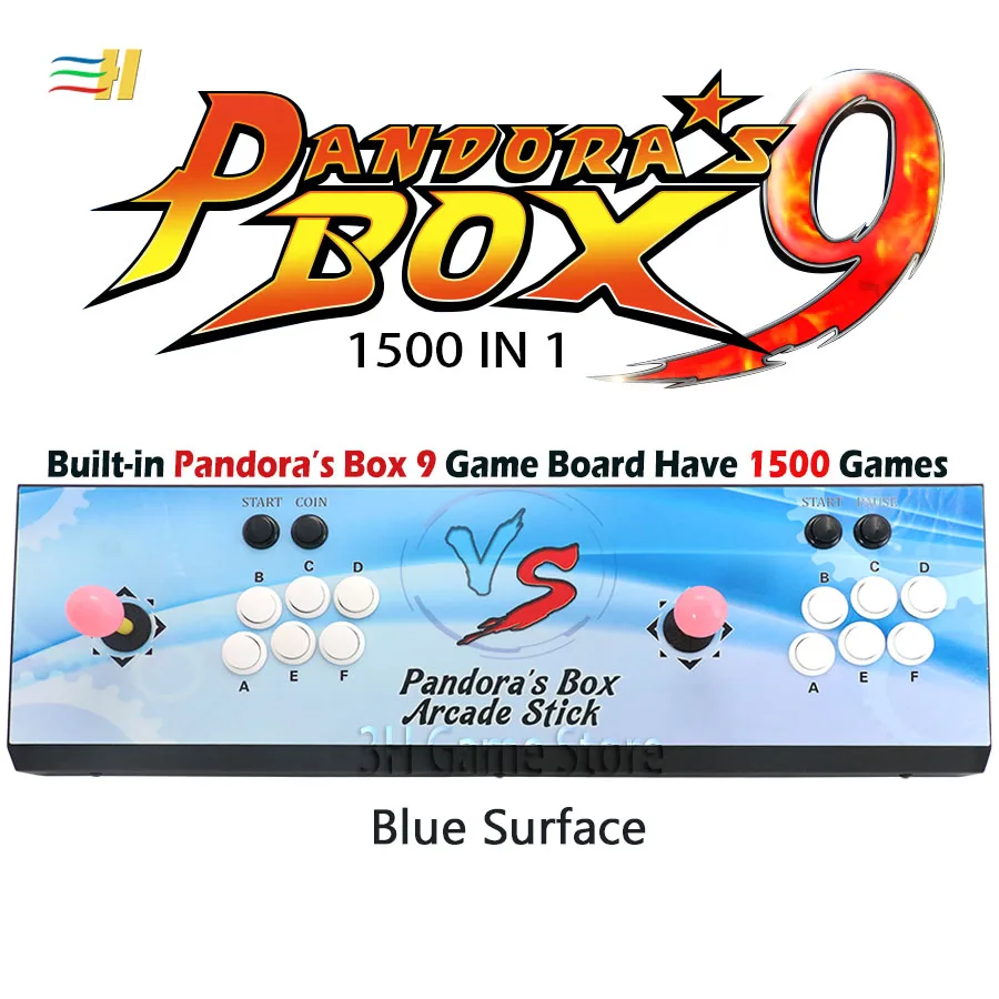 Pandora's Box 9 1500 В 1 железная консоль 2 игрока аркада игровой джойстик контроллера HDMI