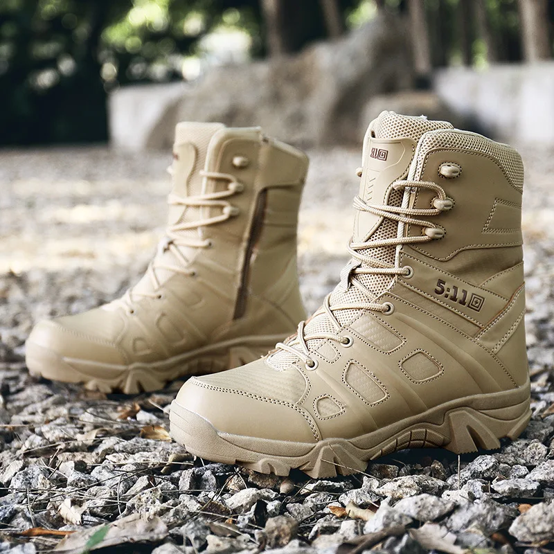 

Autumn & Winter Combat Boots Special Forces Hiking Boots Outdoor Waterproof Hight-top Desert Boots Tactical Boots Army Fans Mili