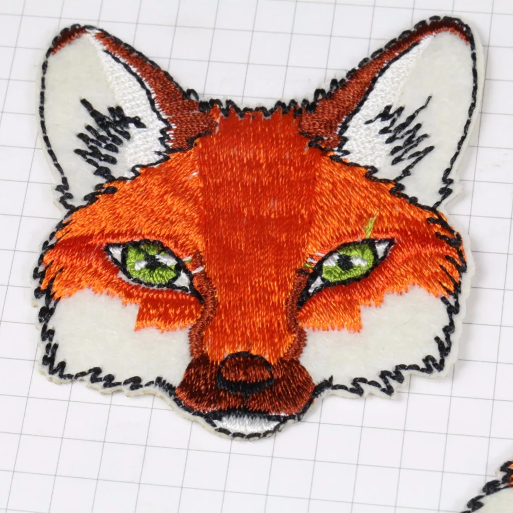 2 шт. патчи с вышивкой Лиса|Заплатки| |
