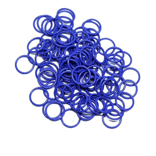1x10mm 100pcs/lot 19 Colors Metal DIY Jewelry Findings Open Single Loops Jump Rings & Split Ring for jewelry making royal blue 16