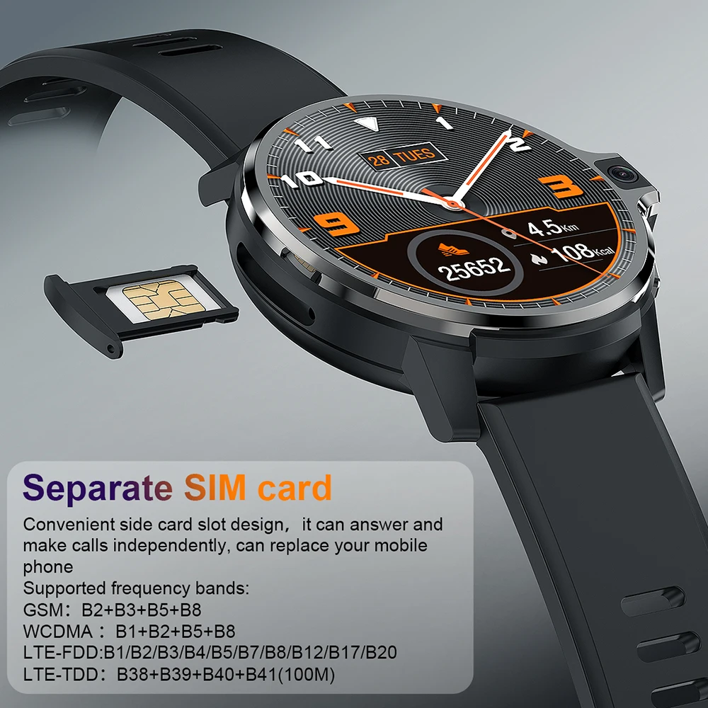 LEMFO LEMP Ʈ ġ 4G Interest GPS  ȵ̵ 9.1  ý 64GB ROM 1050Mah  ͸ ̵ ÷̾ Smartwatch