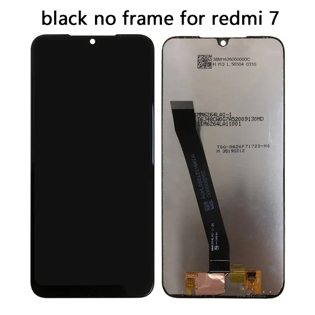 ЖК дисплей с рамкой для Xiaomi Redmi 7A сенсорный дигитайзер в сборе 7 запасные части +