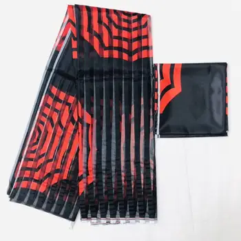 

Hot selling silk wax fabric ribbon organza silk Fabric high quality satin wax for Garment 4+2yards