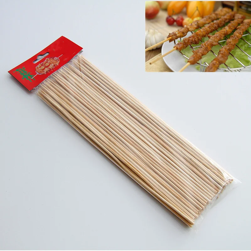 

80PCs Barbecue Grill Mats Bamboo Grill Skewers Wood Sticks Barbecue BBQ Tools Disposable BBQ Supplies Free Shipping