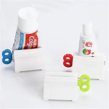 

Tube Toothpaste Squeezer Roll Bathroom Gadget Rolling Lazy Toothpaste Dispenser Portable Plastic High Quality Kitchen Supply