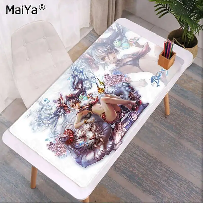 Maiya крутой лопасть и душа аниме индивидуальный игровой коврик для мыши для ноутбука большой коврик для мыши клавиатуры коврик