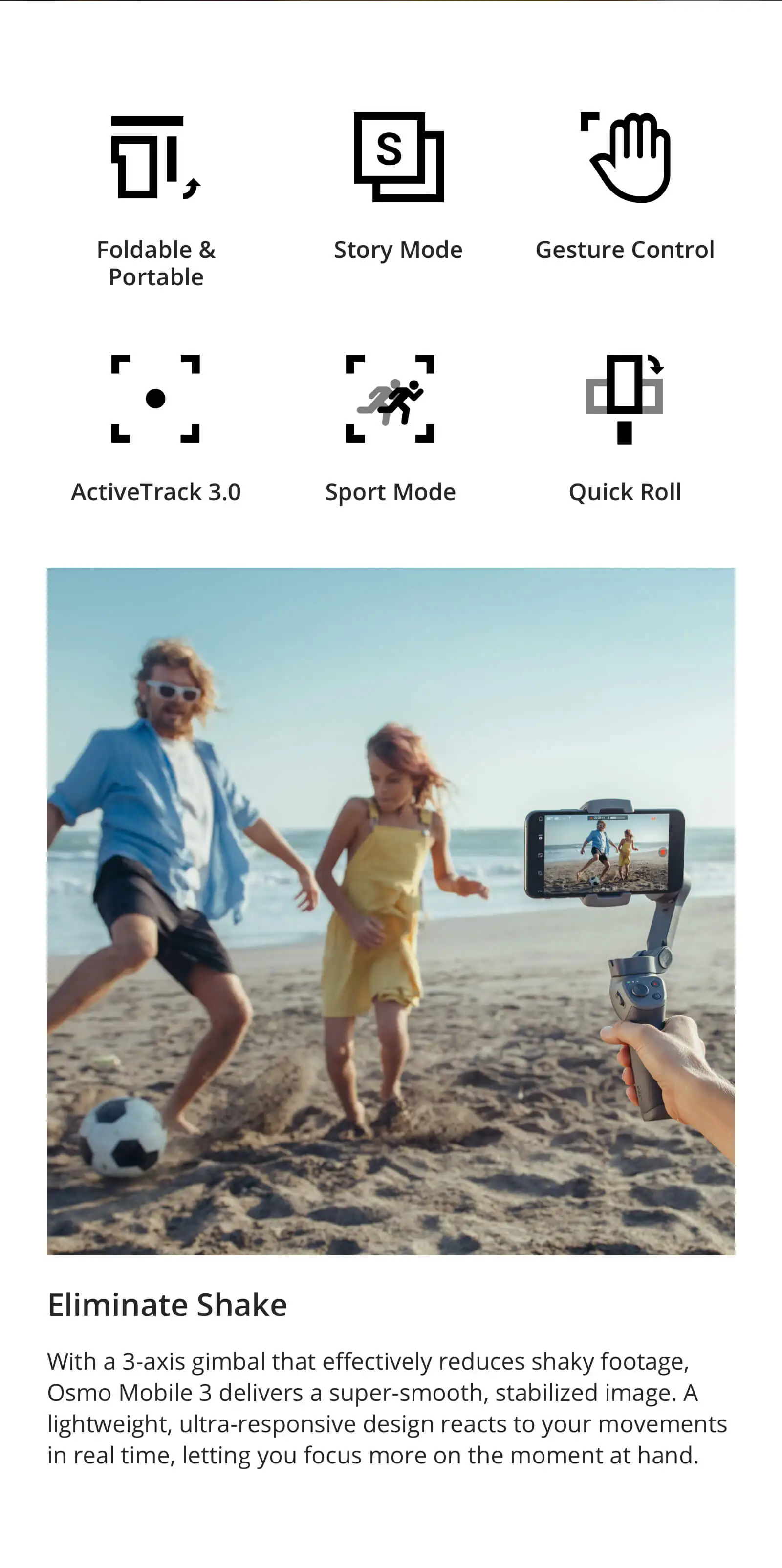 DJI OSMO Mobile 3 продукт трансформирует ваш мир 3-осевой карданный шарнир DJI ручка Gimble аксессуары