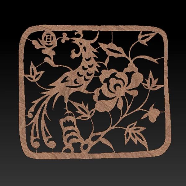 孔雀窗花