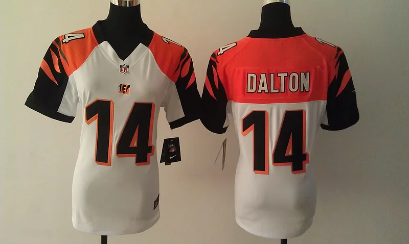 Фиолетовый Женщины Леди Все сшитые Цинциннати s#14 Andy Dalton,#18 A.J. Зеленый, 32 Jeremy Хилл#85 Eifert Джерси - Цвет: Фиолетовый
