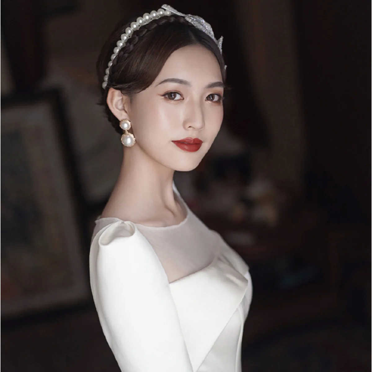 Original Crystal Leaf hairband women Headband Bridal tiara Sample Wedding hair Accessories