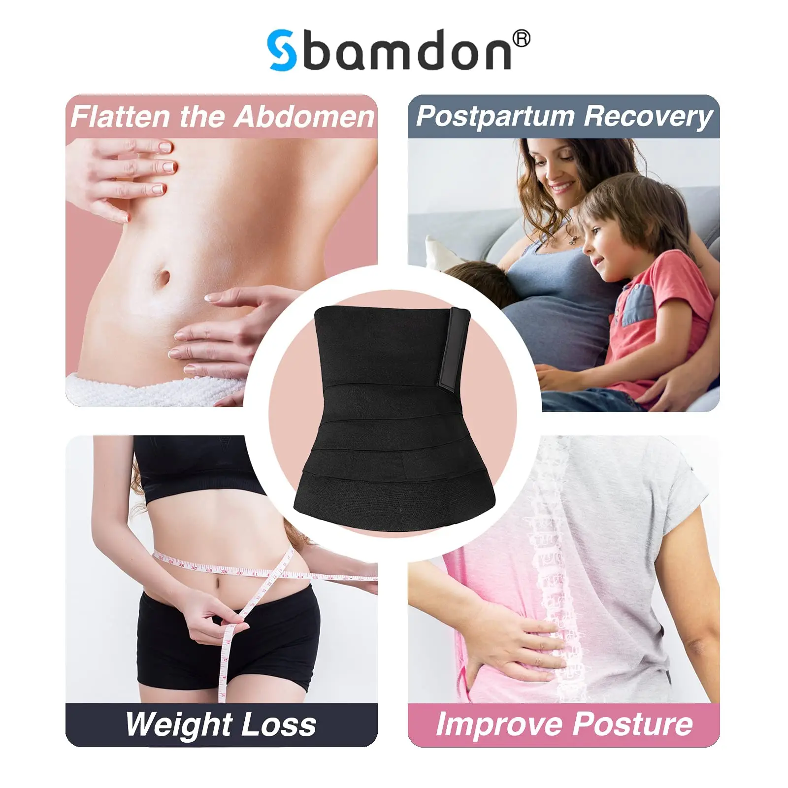 Waist Trainer For Women Lower Belly Fat, Stomach Wraps For Weight