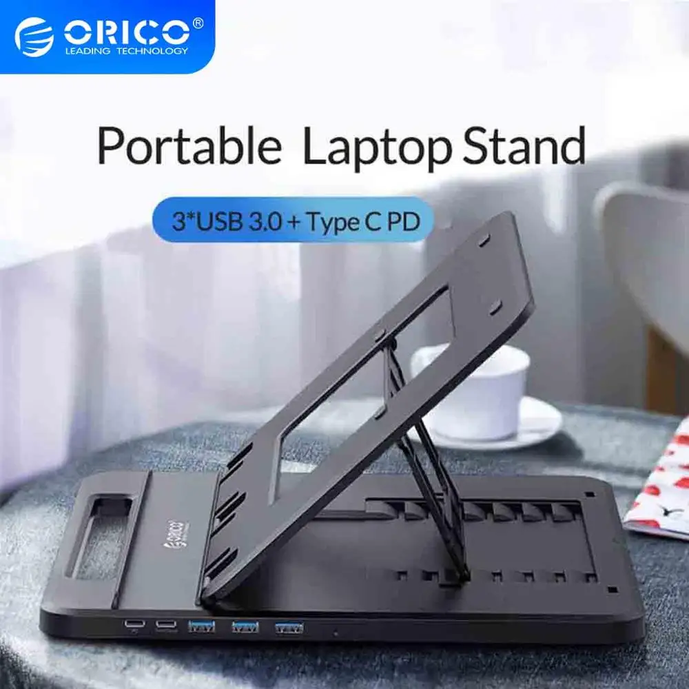 ORICO Универсальный держатель для планшета ноутбука подставка 3 порта USB3.0 док