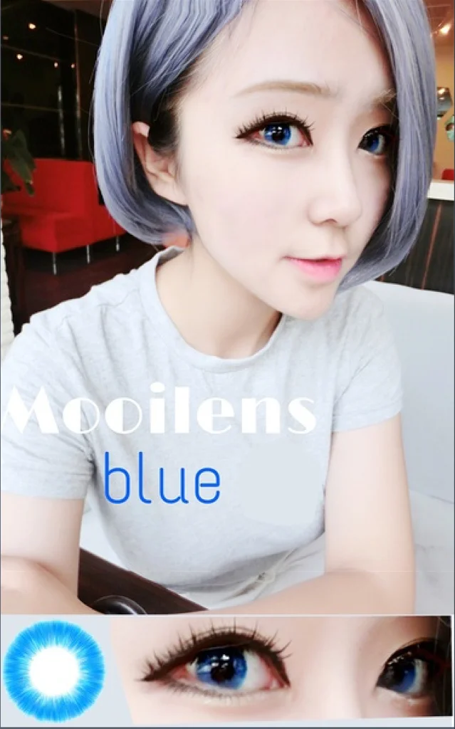 Beautiful Pupil Color Contact Lenses Monthly Throw Female Path 14mm Cute Multicolor Party Gift Cartoon Girl Decoration Cosplay