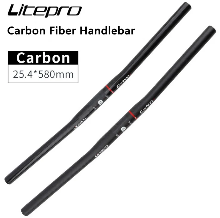 

Litepro 25,4 мм * 540 мм/580 мм велосипедный руль из углеродного волокна сверхлегкий горизонтальный руль полностью из углеродного волокна прямой руль