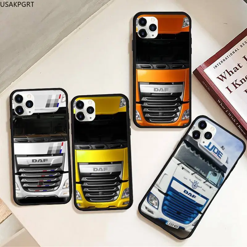 Резиновый чехол для телефона с логотипом DAF truck iPhone 11 pro XS MAX 8 7 6 6S Plus X 5S SE 2020 XR |