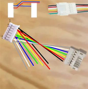 

7PIN 7P 20CM 24AWG dispersion PH2.0 Male Female Extension POWER Cable POWER Extension WIRE