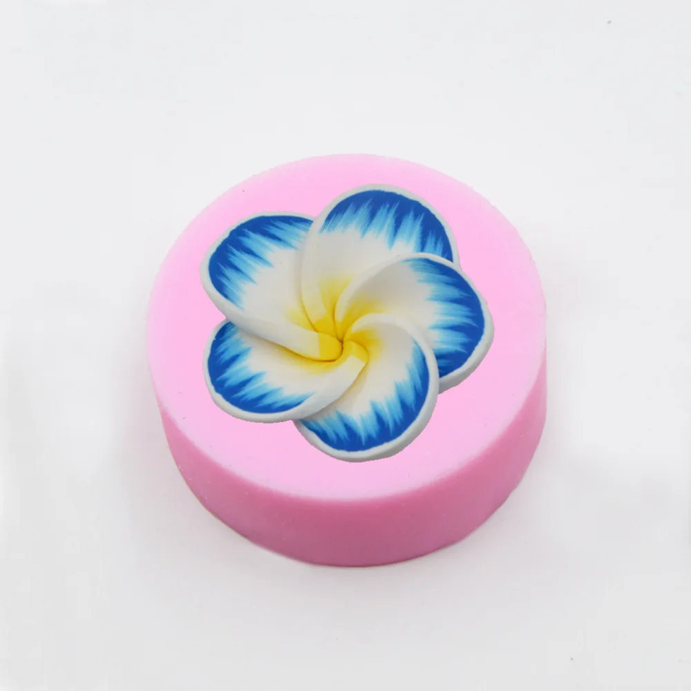 3Dsoap пресс-форм пятью лепестками цветок Fondant(сахарная) торта силикона прессформы Свадебные украшения DIY шоколада и выпечка торта ко дню рождения и инструмент для украшения