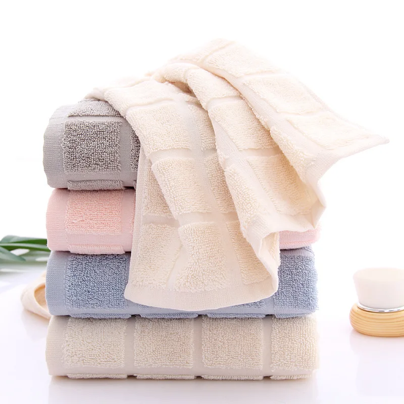 

Pure Cotton Simple Style Face Towel Quick-drying Travel Gym Camping Sports Soft Handkerchief Thick Towel