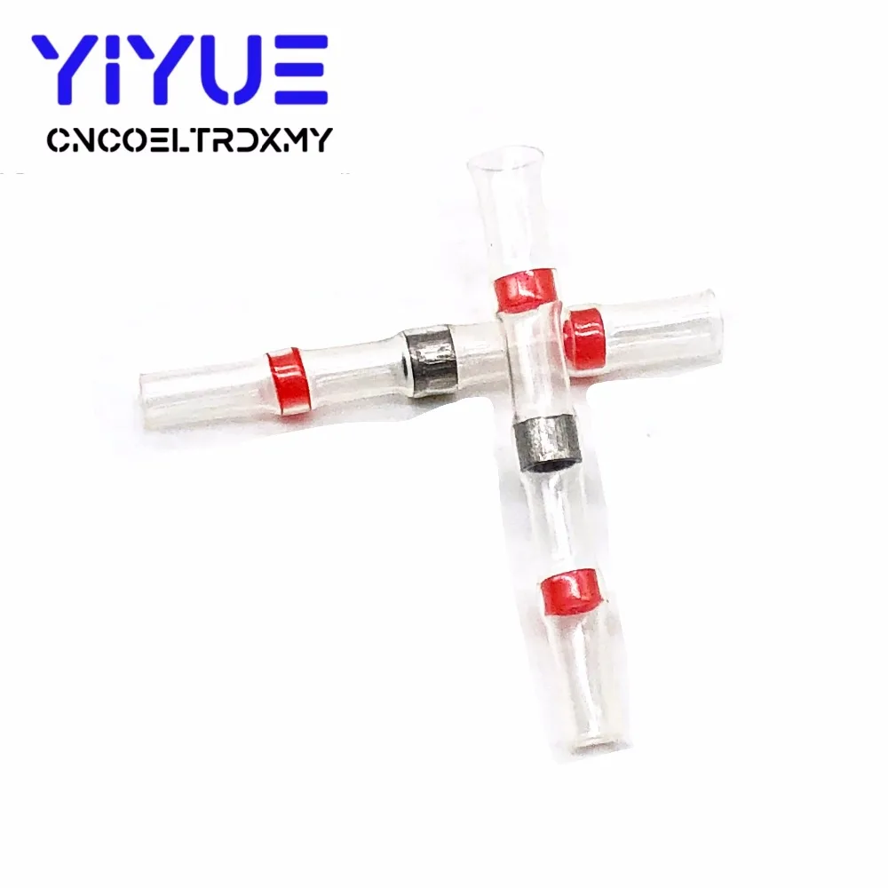 20pcs SST-S21 Heat Shrink Butt Wire Connectors Waterproof Solder Seal Tinned Copper Electrical Wire Cable Splice Terminals (2)