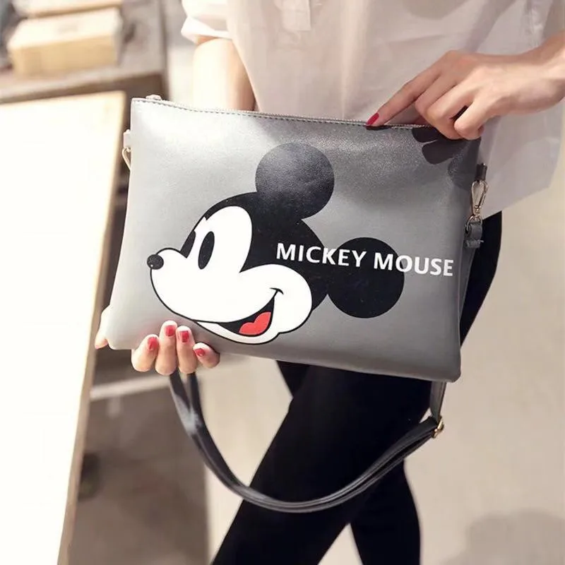 

New Fashion Designer brand bag ladies quality Mickey cartoon handbag dress solid shoulder bag mini bag lady messenger wallet