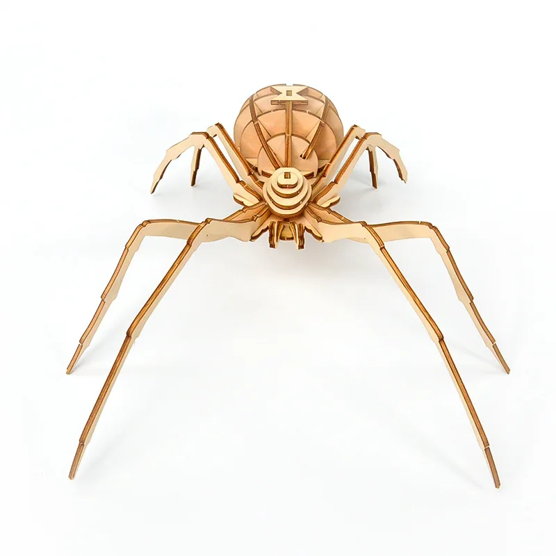 Лазерная резка DIY Spder Star военные игрушки 3D деревянная головоломка игрушка сборка модель деревянные наборы настольные украшения для детей