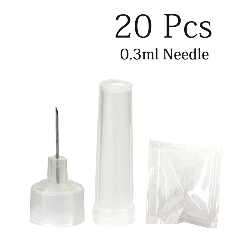 20pc needles Розовая гиалуроническая ручка, пистолеты с гиалуроновой кислотой, сыворотка без инъекций, ручка для омоложения кожи против морщин, липатомайзер для лифтинга губ - Цвет: 20pc needles
