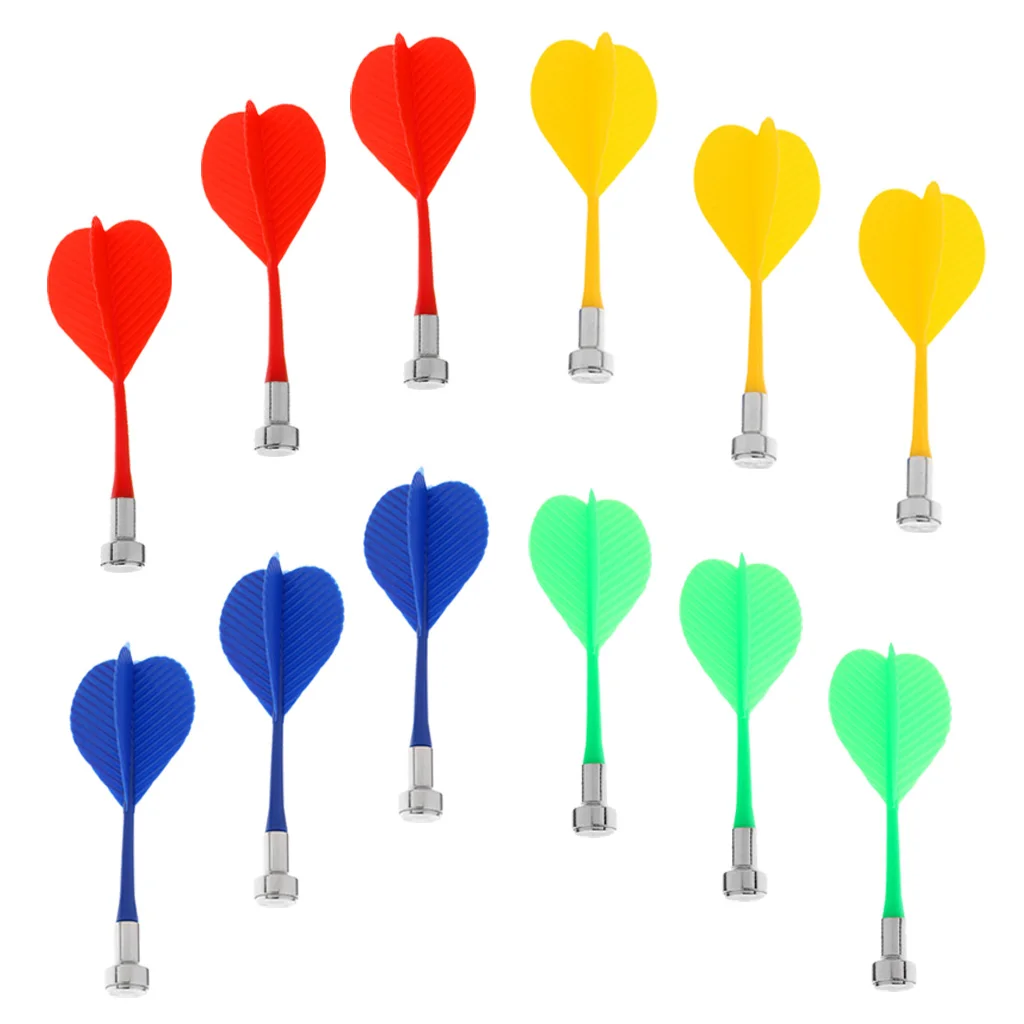 

12Pcs/Set Magnetic Darts for Two-sided Magnet Dartboard Dart Board Kids Toys Gift for Boys Girls Indoor Game