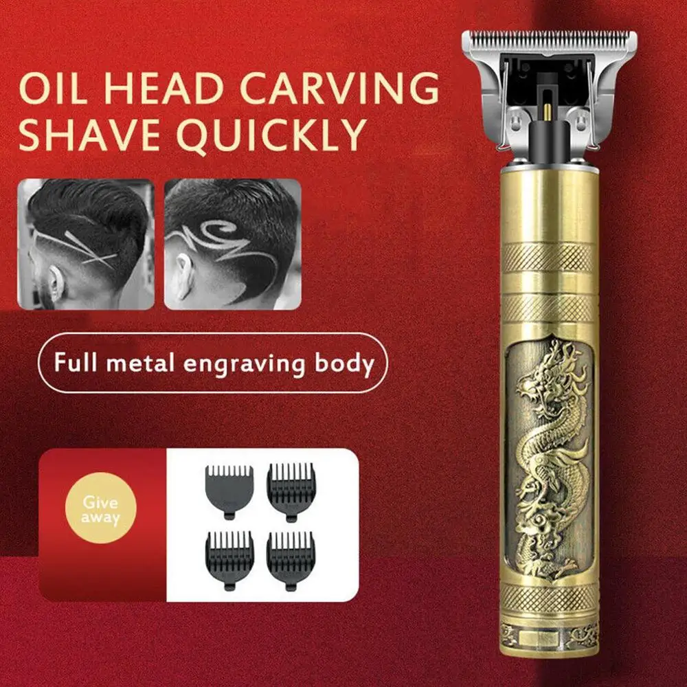 

1 Set Electric Pro T-Outliner Cordless Trimmer Wireless Portable Hair Clipper Charging Razor Hair Salon