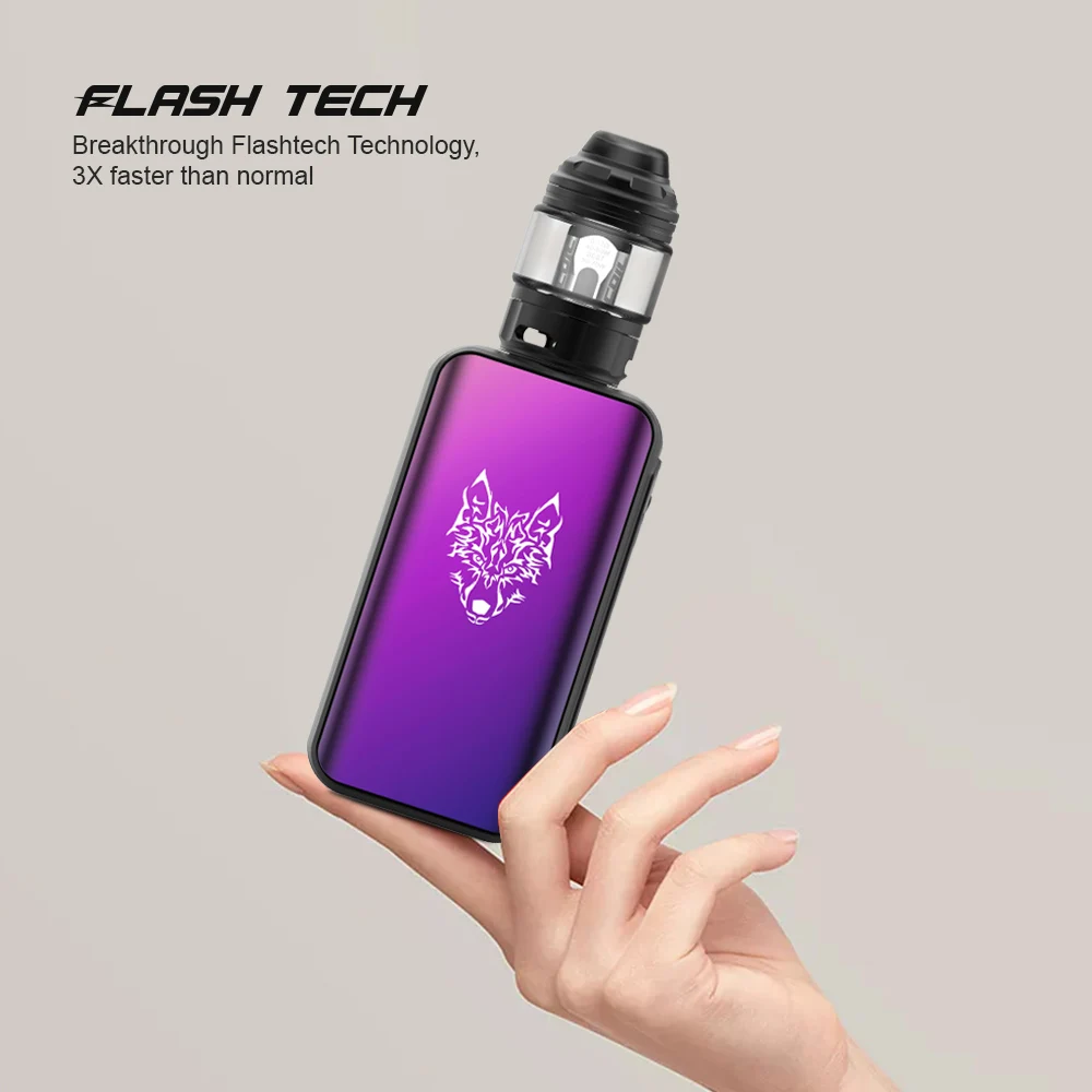 Surper Powe Vape Kit 5000mAh 3X Быстрая зарядка мод Sigelei Snowwolf zephyr 200W электронная сигарета