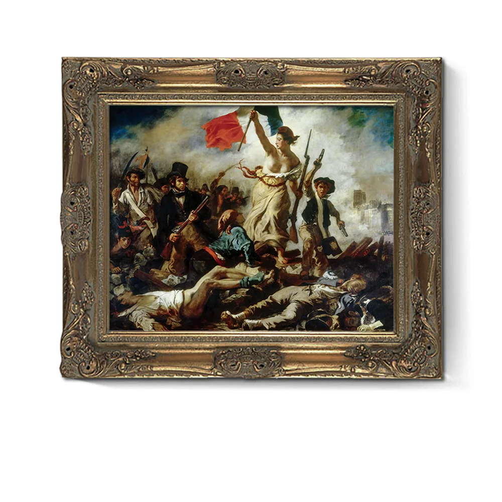 Libertad Guiando A La Gente Por El Artista De Eugen Delacroix