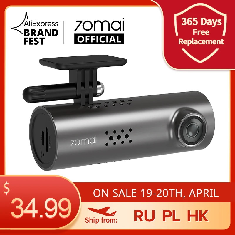 Discount Car DVR Car-Camera Voice-Control Auto-Recorder Wifi 70 Mai 1080P 130FOV 1S English Eq1OywA0