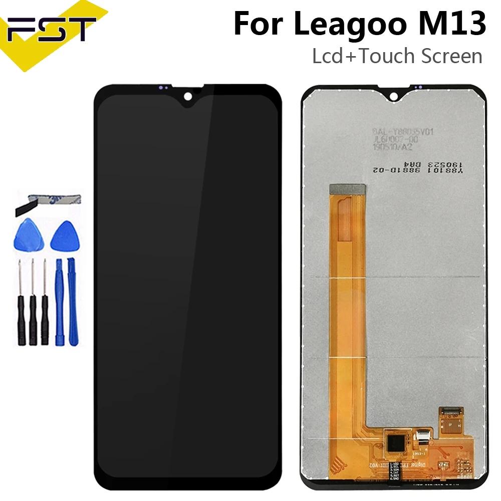 Cena 6.1 czarny do wyświetlacza LCD Leagoo M13 + montaż digitizera ekranu dotykowego naprawa części + narzędzia do ekranu LCD M13