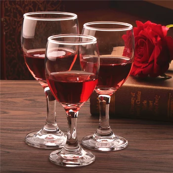 

6PCS 100ml Glass Wine Glass Red Cocktail Goblet Drinkware Wine Glass Cup Glass Juice Cups Wholesale