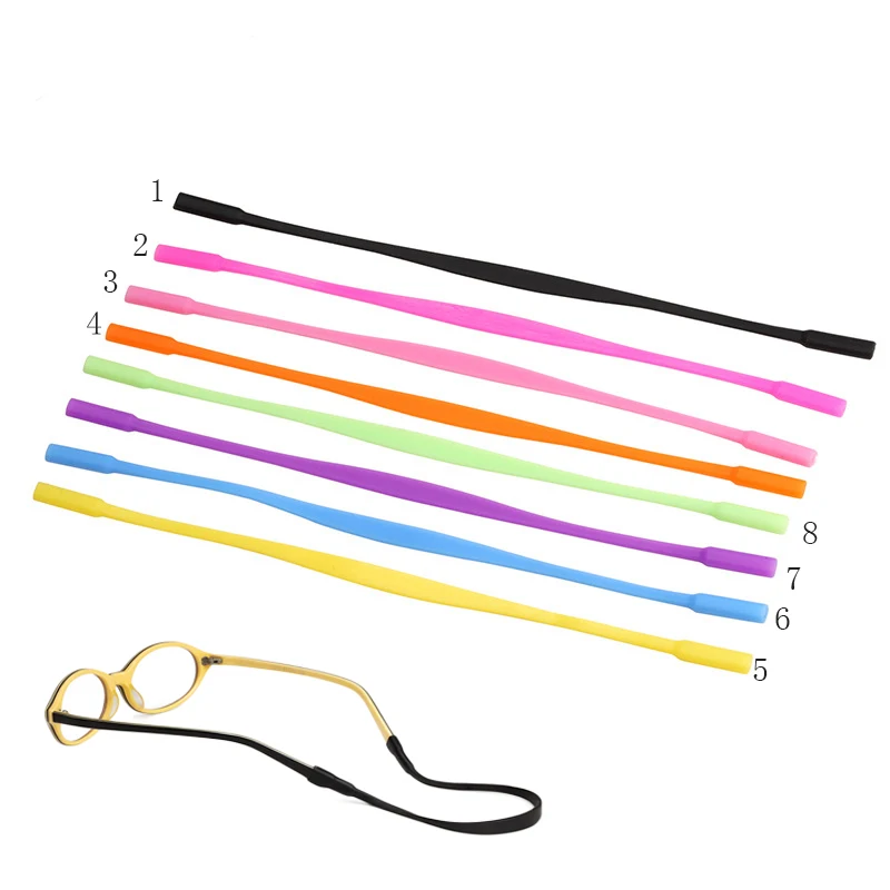 24pcs/lot Children Elastic Silicone Sunglasses Glasses Eyeglasses