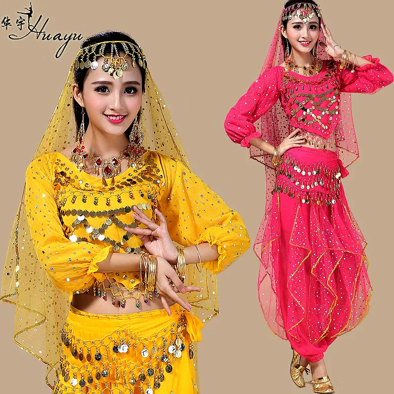 

Huayu Dance New Style Holiday Performance Set Indian Dance Xinjiang Dance Belly Dance Stage Performance Dance Clothing
