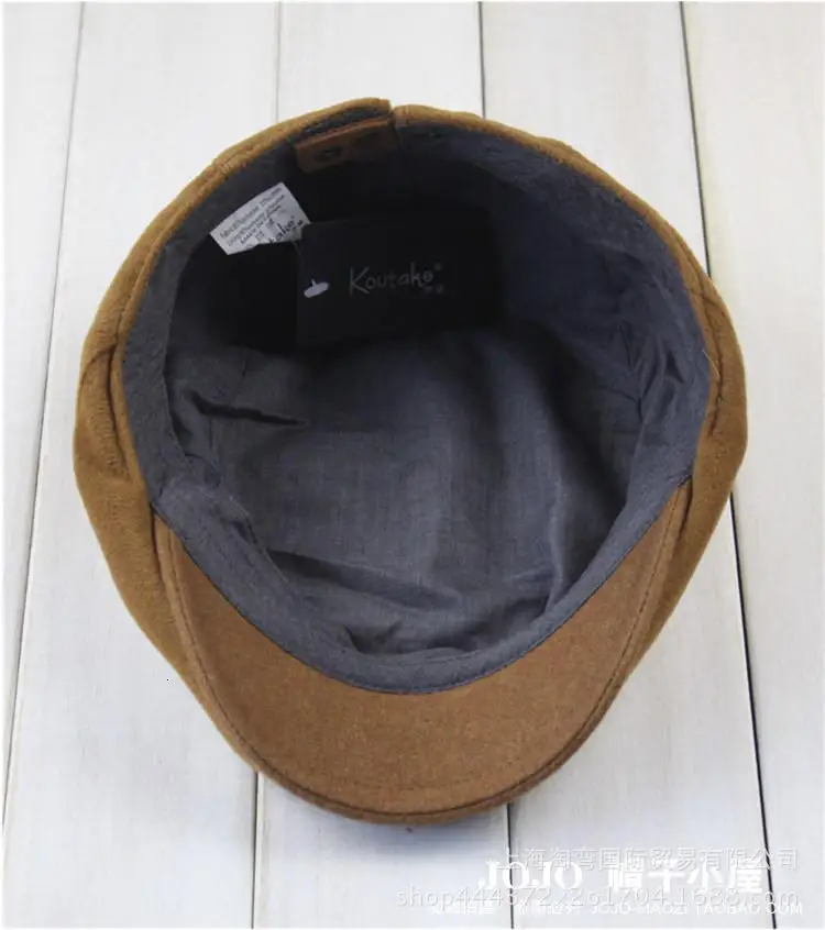 Male Plus Size Ivy Hat Big Head Man Spring Summer and Autumn Newsboy Cap Linen Beret Caps Winter Wool Flat Caps 55-59cm 60-61cm