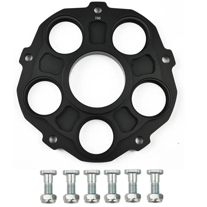 Черный Для поездок на мотоцикле Ducati 848 2008- 916 1994-2000 2004-2006 996 1999-2001 2004-2006 998 2002-2003 мотоцикл Запчасти звездочки и перевозчик - Цвет: Черный