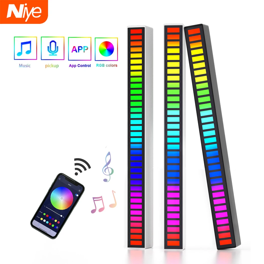 RGB-управление звуком светодиодный индикатор звукового сигнала с голосовой