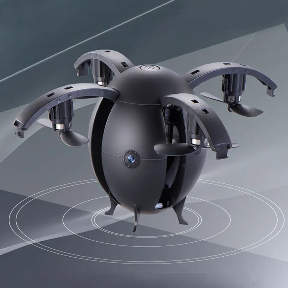 Blk Белый заряжаемый Складной Летающий яйцо 2.0MP Wifi Дрон RC Квадрокоптер для 668-A6HW - Цвет: Черный