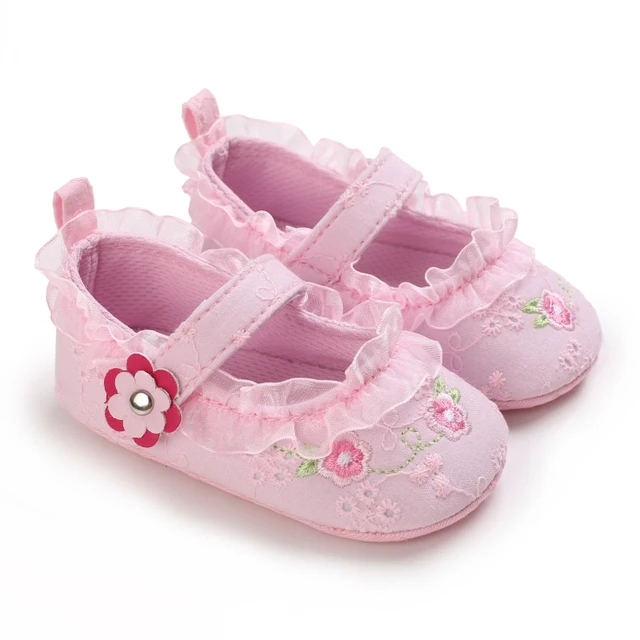 Newborns Fashion Solid Color Casual Shoes Princess Shoes Soft-soled Sneakers 0-18 Months Baby Bed Shoes Baby Walking Shoes D51