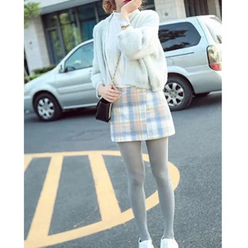 

New Spring Winter Women Tights Stripe Velvet Hosiery Solid Candy Color Collants Femme Standard Stockings Pantyhose For Woman