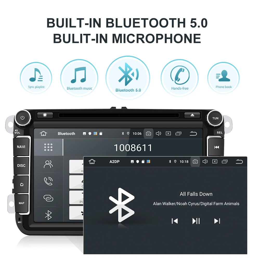 Автомагнитола Isudar PX6 DVD плеер на Android с GPS для Volkswagen/VW/Passat/POLO/GOLF/Tiguan Skoda/Octavia Seat/Leon